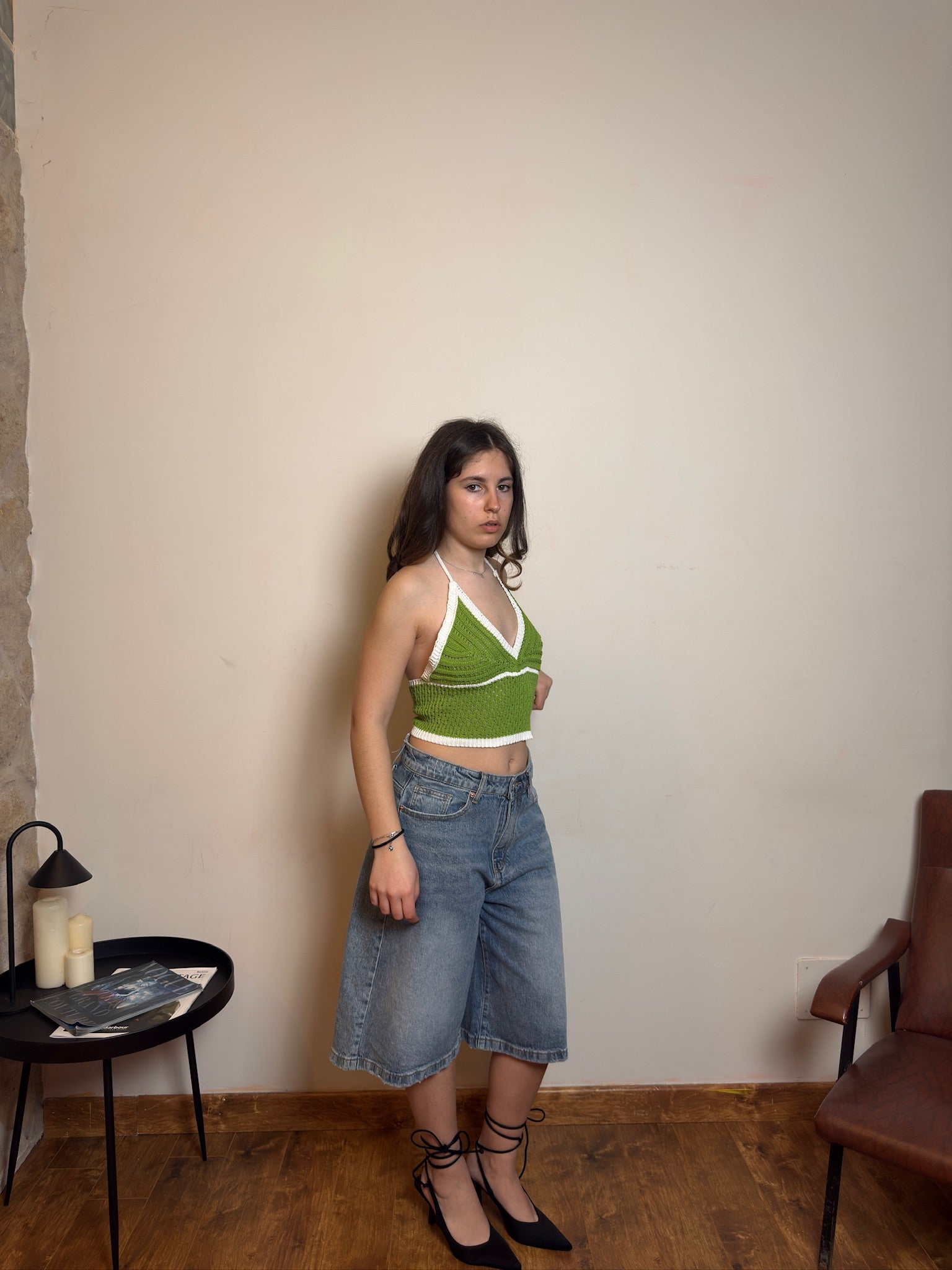 Two-Tone Crochet Top - Ivy
