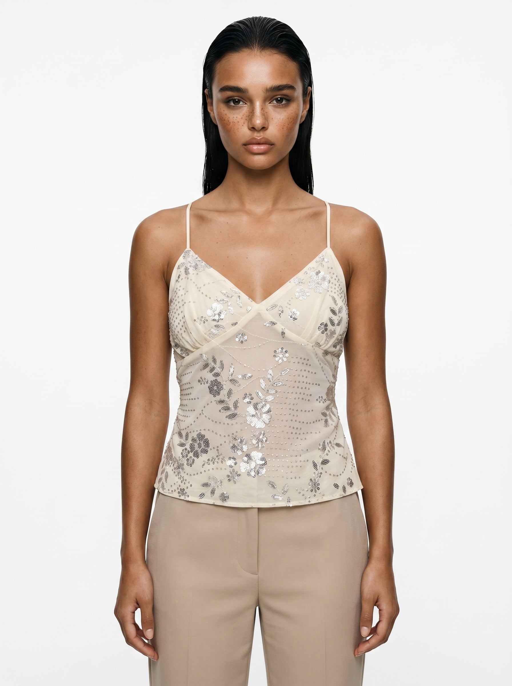 Top ricamato con perline - TheDepot