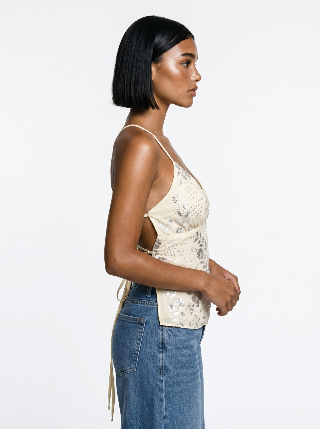 Top ricamato con perline - TheDepot