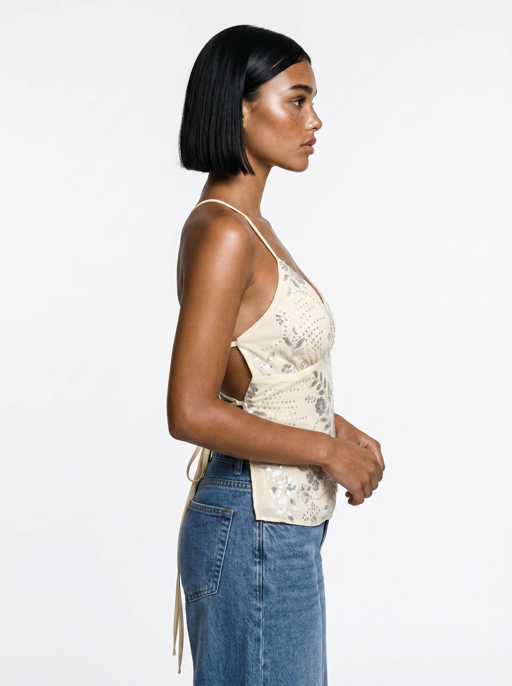 Top ricamato con perline - TheDepot